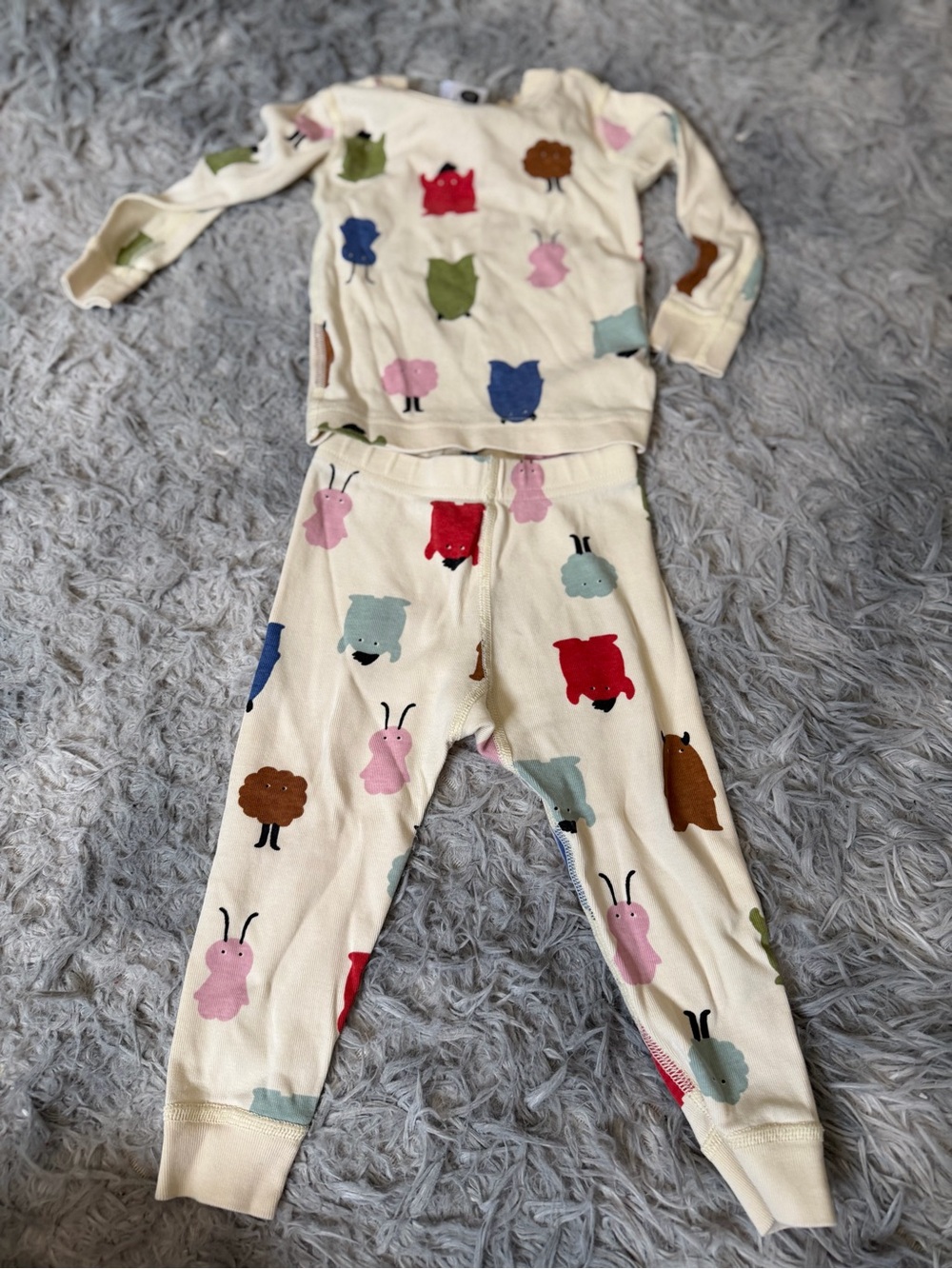 Hanna Andersson Kids Pajama Set with Colorful Creature Prints